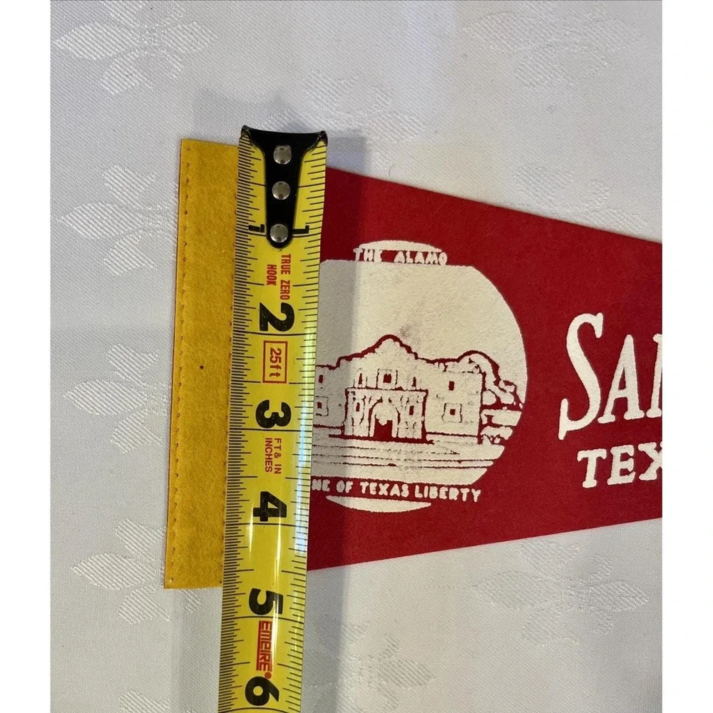 Vintage San Antonio The Alamo Texas Souvenir Pennants Lot Of 2 50-60's